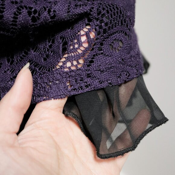 Purple Lace Babydoll Cami Top 🔮 - Picture 3 of 8